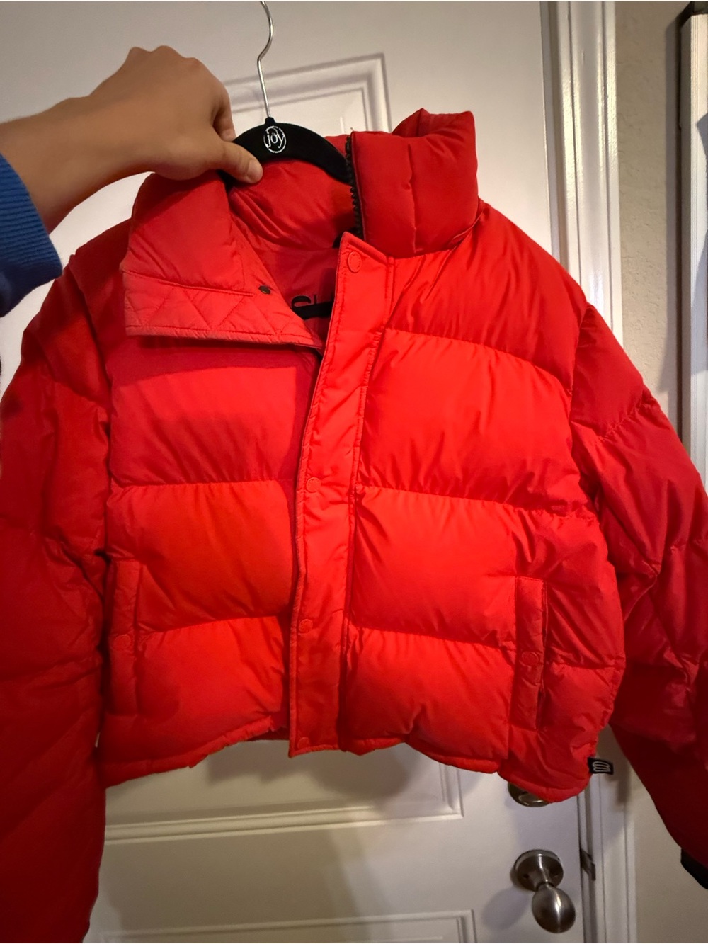 Aritzia Bright Red Puffer Jacket